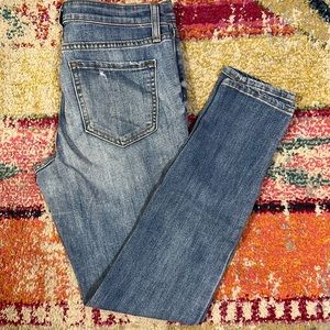 Blue distressed gap jeans